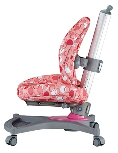 Кресло Mealux Y-136 PK серебристый металл / обивка розовая с шариками