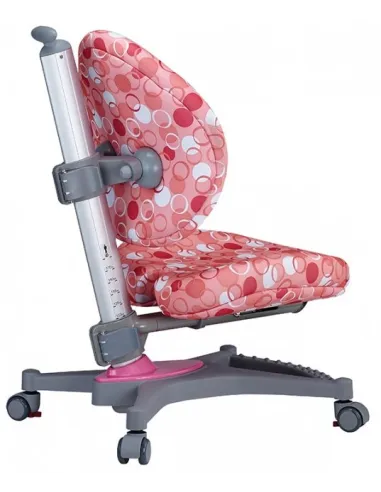 Кресло Mealux Y-136 PK серебристый металл / обивка розовая с шариками