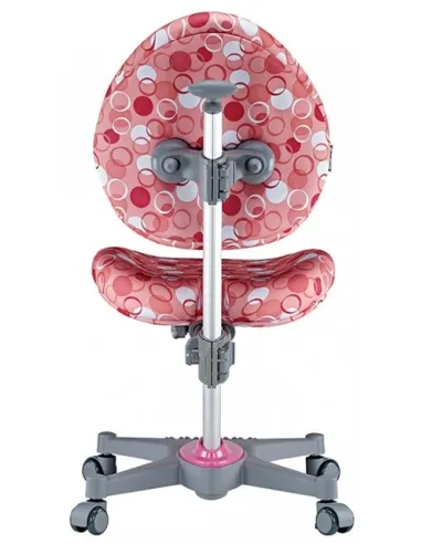Кресло Mealux Y-136 PK серебристый металл / обивка розовая с шариками