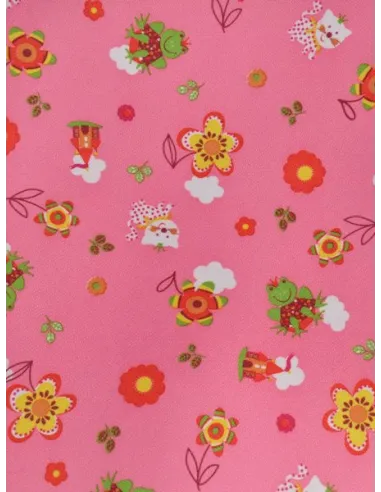 Кресло  Mealux Y-317 PN обивка розовая со зверятами