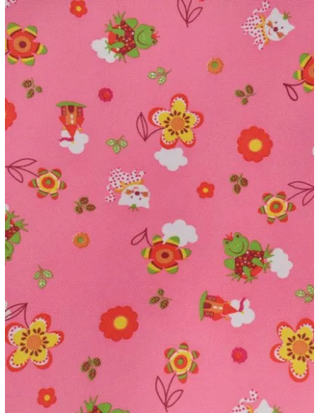 Кресло  Mealux Y-317 PN обивка розовая со зверятами