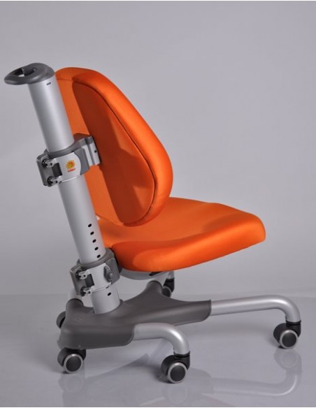 Кресло Mealux Y-517 SKY серебристый металл / обивка оранжевая однотонная
