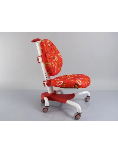 Кресло Mealux Y-517 SR серебристый металл / обивка красная с кольцами