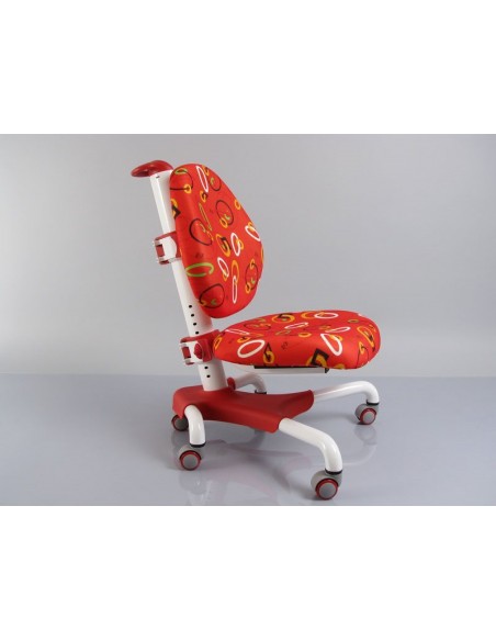Кресло Mealux Y-517 SR серебристый металл / обивка красная с кольцами