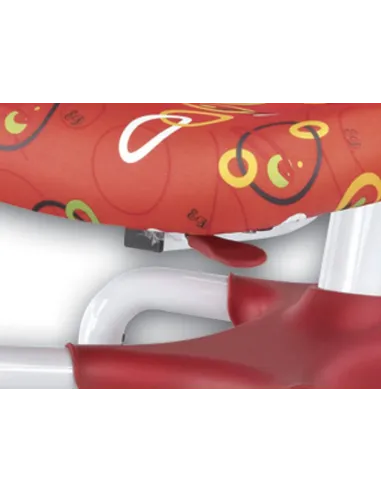 Кресло Mealux Y-517 SR серебристый металл / обивка красная с кольцами