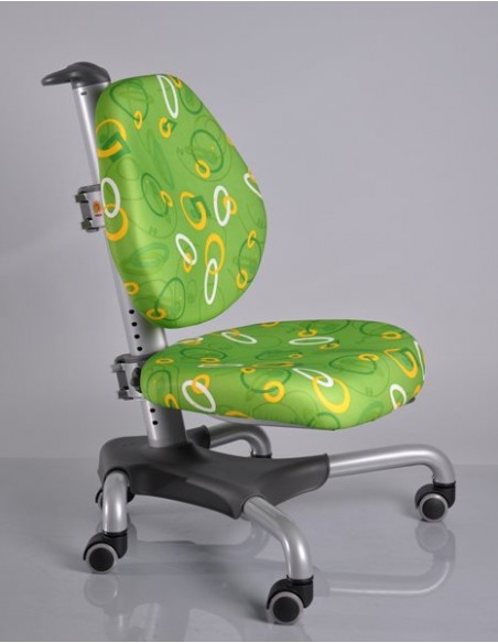 Кресло Mealux  Y-517 SZ серебристый металл / обивка зеленая с кольцами