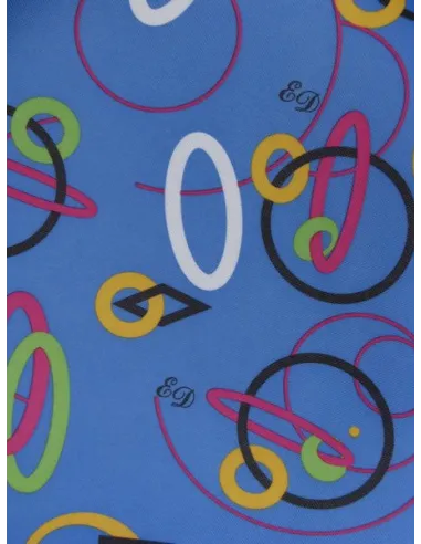 Кресло Mealux Y-718 WB белый металл / обивка синяя с кольцами