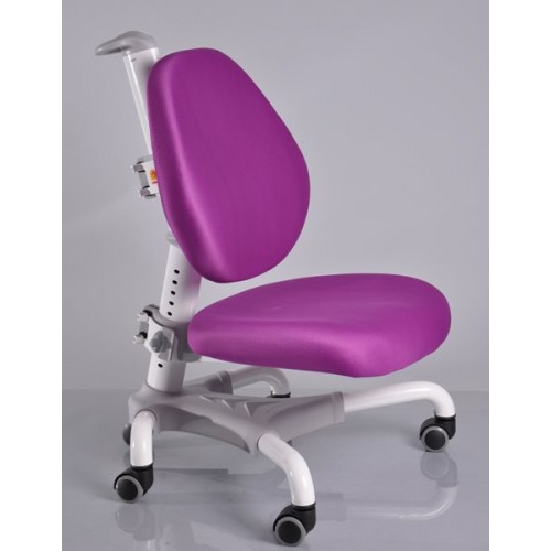 Кресло Mealux  Y-718 WKS белый металл / обивка  фиолетовая однотонная