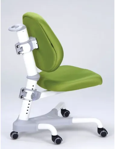 Кресло Mealux Y-718 WKZ белый металл / обивка зеленая однотонная