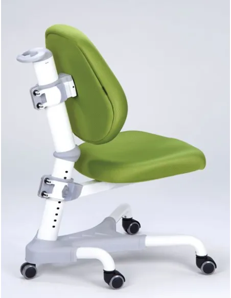 Кресло Mealux Y-718 WKZ белый металл / обивка зеленая однотонная