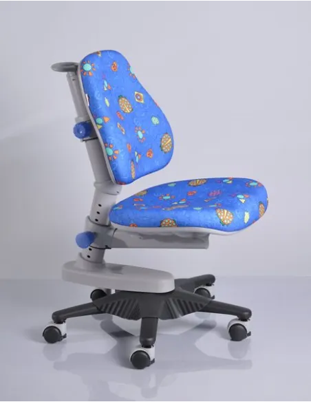 Кресло Mealux Y-818 BB обивка синяя с жучками