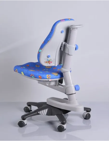 Кресло Mealux Y-818 BB обивка синяя с жучками