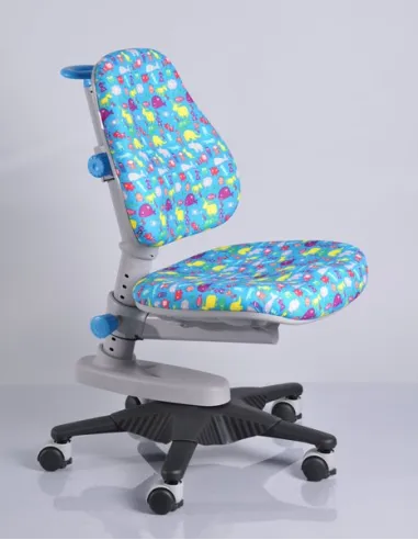 Кресло Mealux Y-818 BN обивка голубая со зверятами