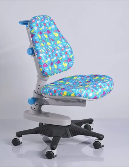 Кресло Mealux Y-818 BN обивка голубая со зверятами