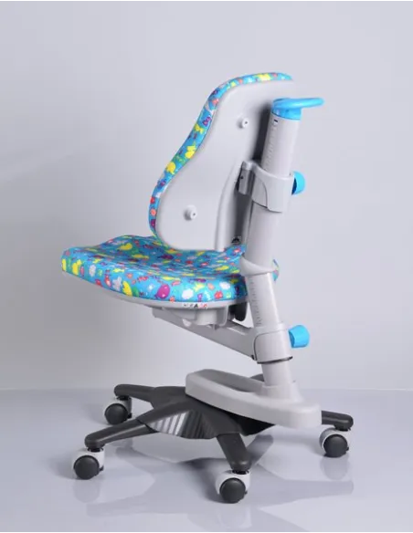 Кресло Mealux Y-818 BN обивка голубая со зверятами