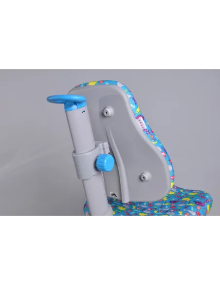 Кресло Mealux Y-818 BN обивка голубая со зверятами