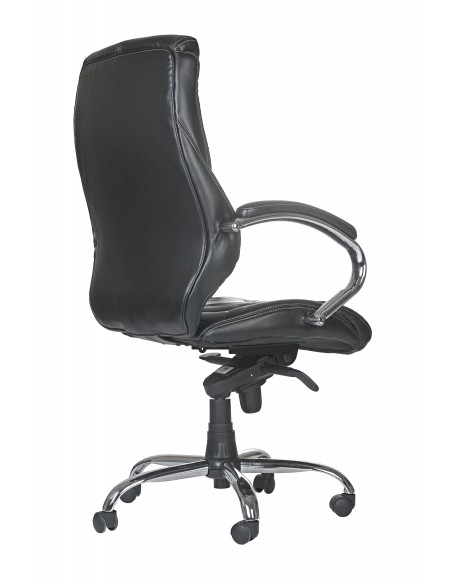 Кресло PARTCOM Колорадо для руководителя, хром, черное, усиленное до 250 кг