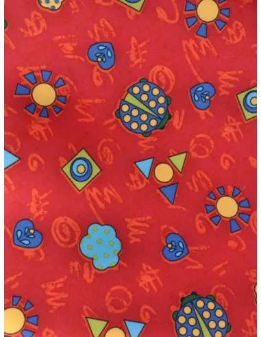 Кресло Mealux Y-818 RR обивка красная с жучками