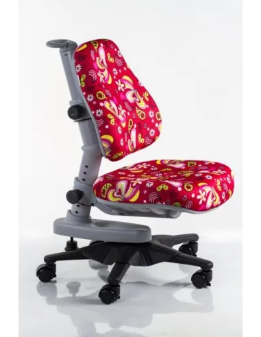 Кресло Mealux Y-818 RZ обивка красная с листочками