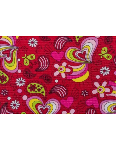 Кресло Mealux Y-818 RZ обивка красная с листочками