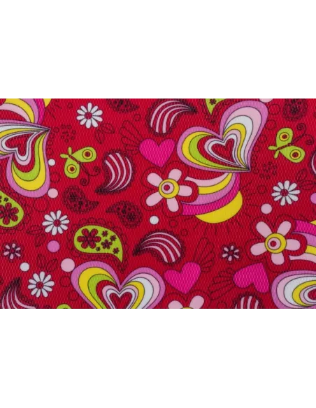 Кресло Mealux Y-818 RZ обивка красная с листочками