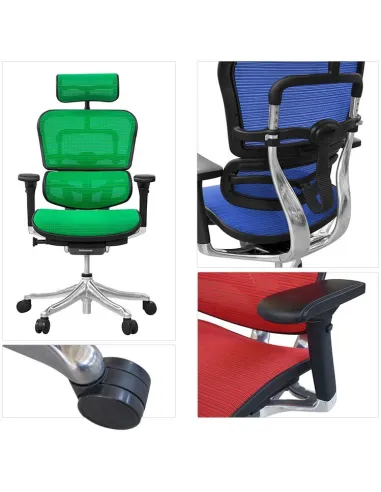 Кресло компьютерное ERGOHUMAN PLUS, эргономичное, черного цвета