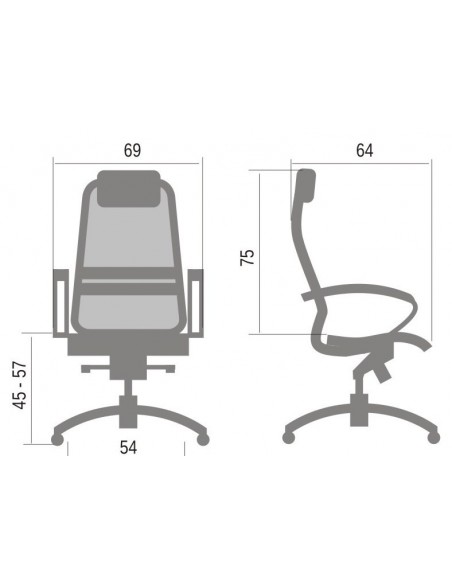 Кресло SAMURAI S1 BLACK для руководителя