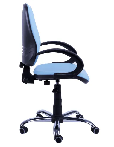 Кресло офисное БРИДЖ хром ПК/АМФ-5 для оператора