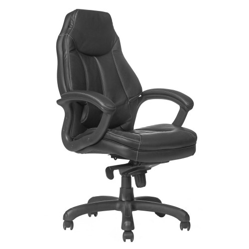 Кресло PARTCOM Юта для руководителя, черное, усиленное до 250 кг