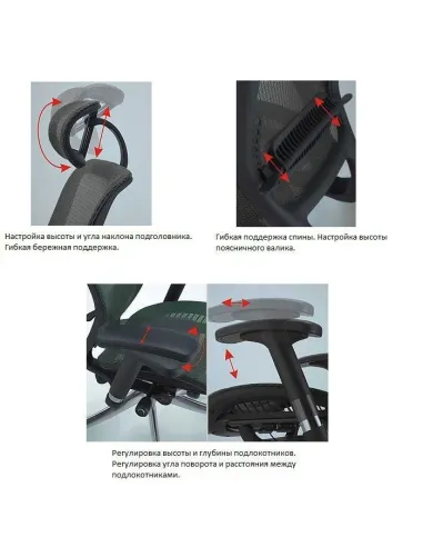 Кресло EXPERT Spark (SR-01) для руководителя, эргономичное, цвет черный