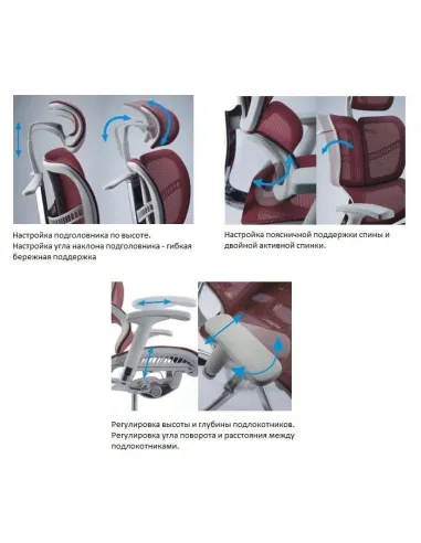 Кресло EXPERT Fly (FL-01G) для руководителя, ортопедическое, цвет серый