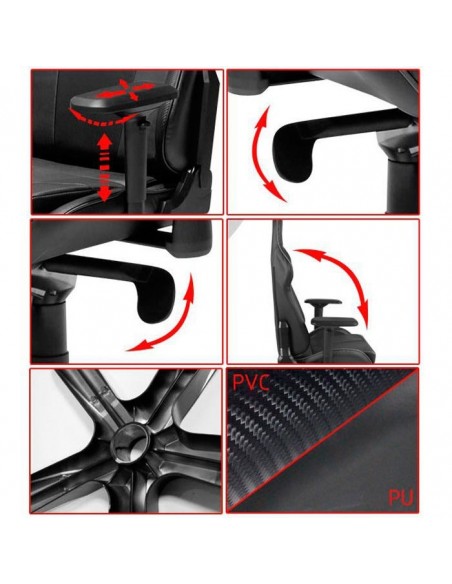 Кресло DXRacer OH/KF06/N для геймера, цвет черный