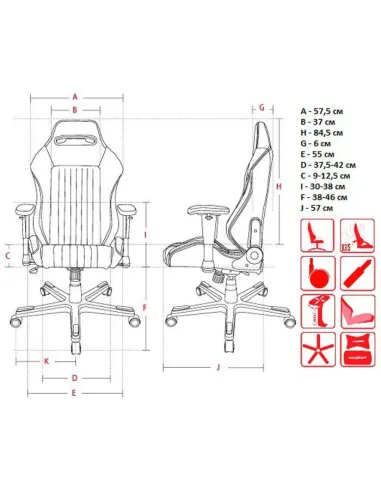 Кресло DXRacer OH/KF06/N для геймера, цвет черный