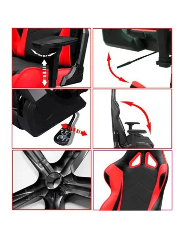 Кресло DXRacer OH/RF0/NR для геймера, компьютерное, черно-красное