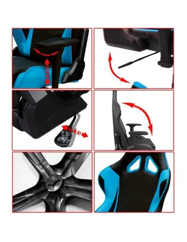 Кресло DXRacer OH/RF0/NB для геймера, компьютерное, черно-синее