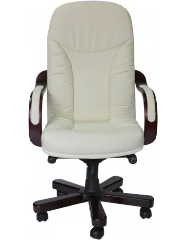 Кресло БУФФАЛО для руководителя белый цвет
