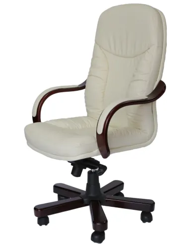 Кресло БУФФАЛО для руководителя белый цвет