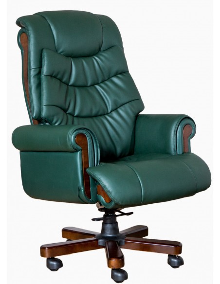 Кресло СА1395 для руководителя зеленого цвета