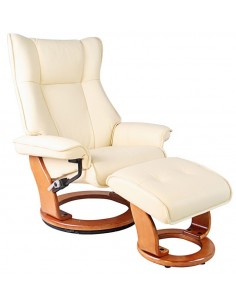 Кожаное кресло-реклайнер Relax Melvery