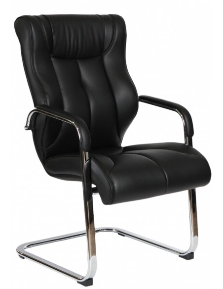 Кресло F341 для посетителя черный цвет
