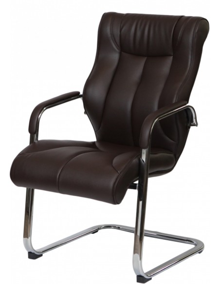 Кресло F341 для посетителя коричневый цвет
