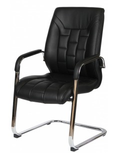 Кресло F340 для посетителя черный цвет 2