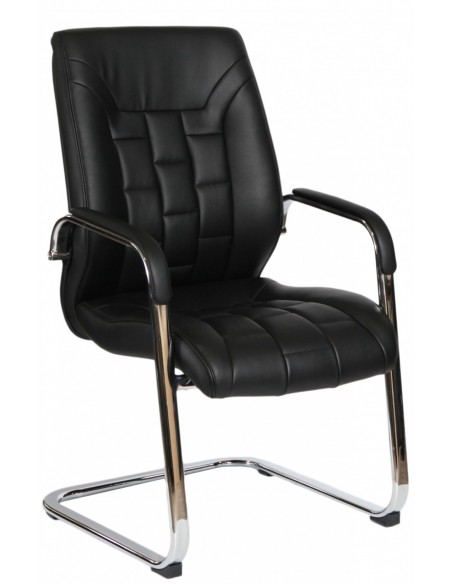 Кресло F340 для посетителя черный цвет