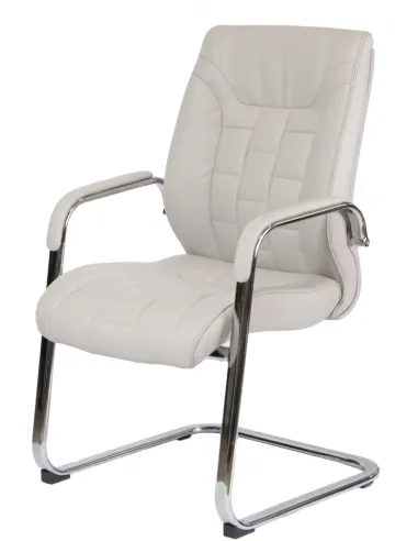 Кресло F340 для посетителя светло-серый цвет