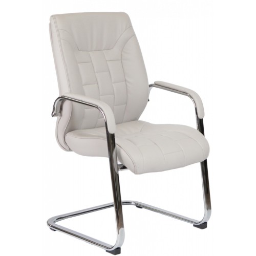 Кресло F340 для посетителя светло-серый цвет