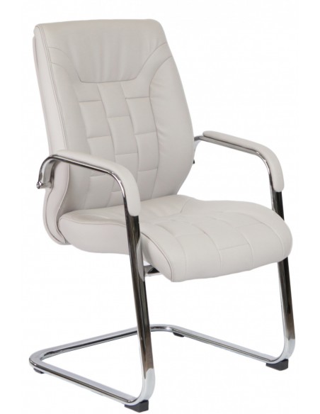 Кресло F340 для посетителя светло-серый цвет