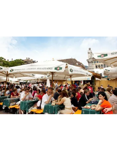 Зонт квадратный ГЕНУЯ деревянный