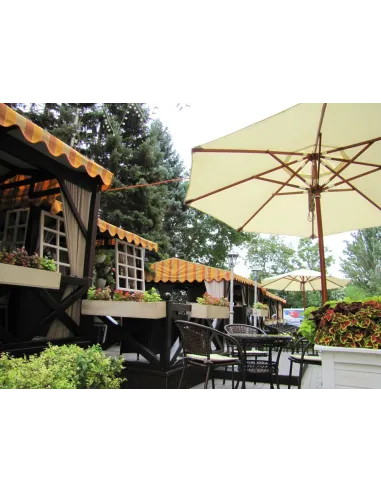 Зонт круглый СОЛО деревянный