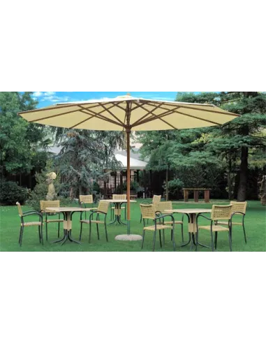 Зонт круглый СОЛО деревянный