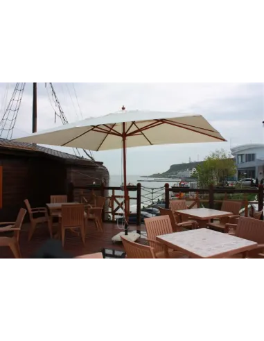 Зонт прямоугольный ПРАГА деревянный